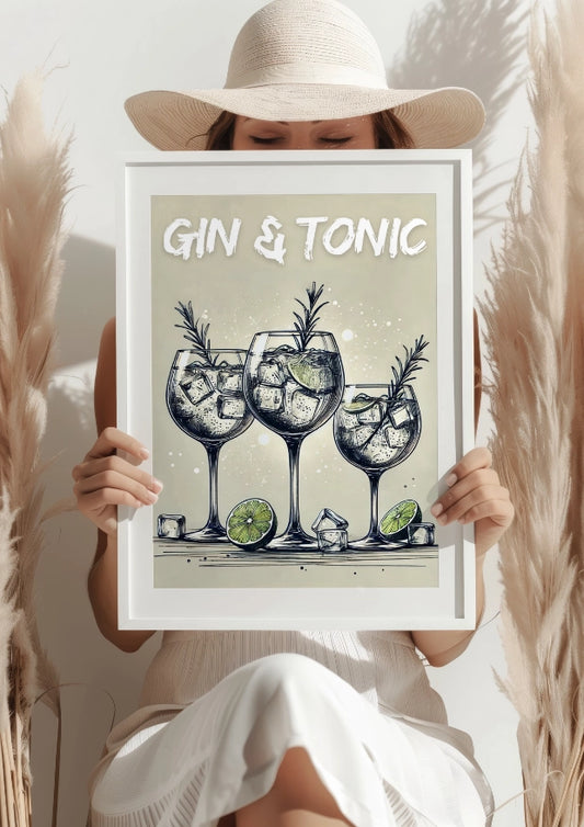 Orzeźwiający Klimat Gin Tonic Plakat
