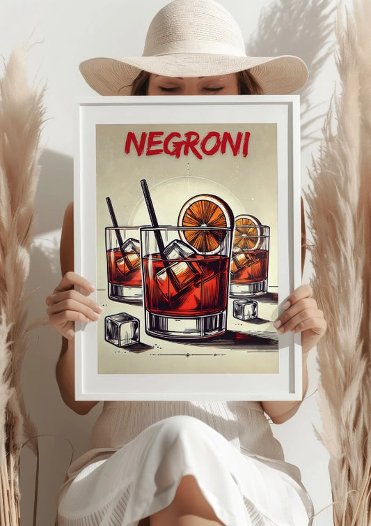 Negroni Koktajlowy Czar Klasyki Plakat