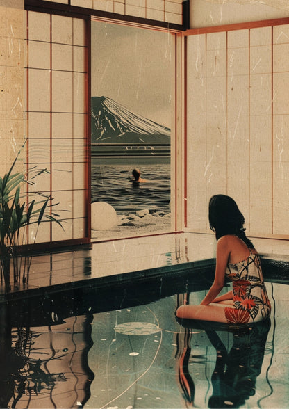 Japoński Spokój Przy Wodzie Plakat