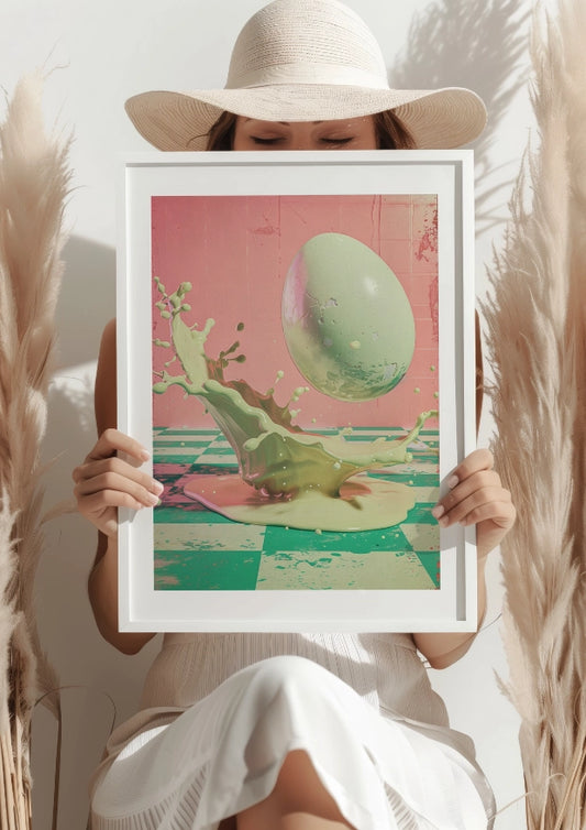 Ekspresja Pastelowego Rozbryzgu Plakat