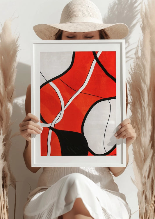 Abstrakcyjna Energia Ruchu Plakat