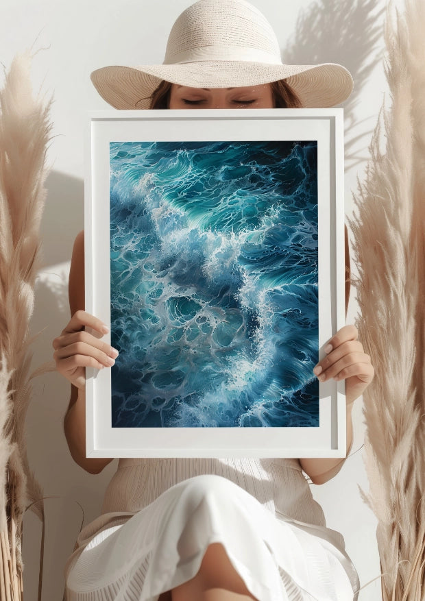 Fal Oceanu Spokojna Harmonia Plakat