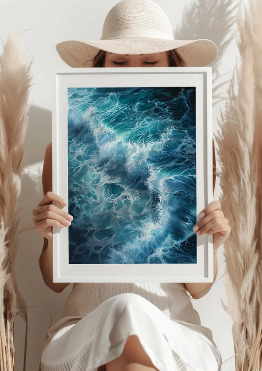 Fal Oceanu Spokojna Harmonia Plakat