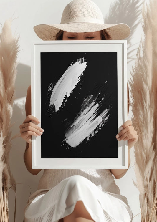 Minimalistyczna Gra Kontrastu Plakat