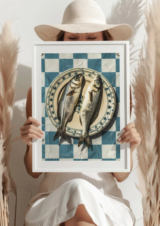Romantyczna Uczta Rybacka Plakat