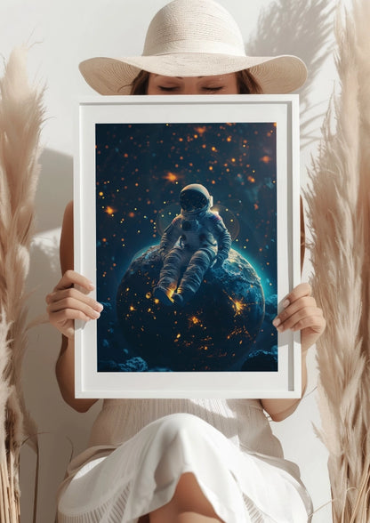 Kosmiczna Podróż Astronauty Plakat