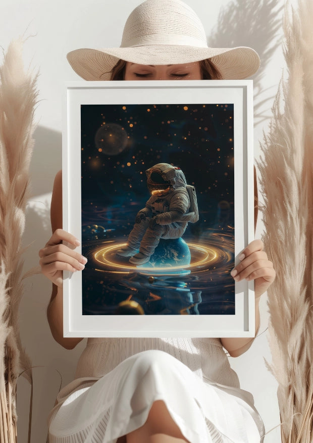 Kosmiczny Marzyciel na Planecie Plakat