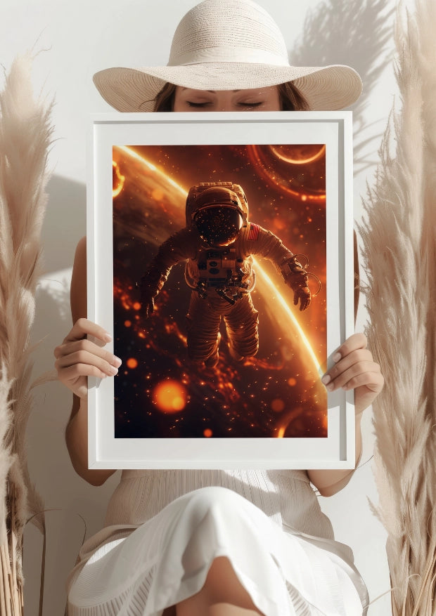 Kosmiczna Podróż Astronauty Plakat