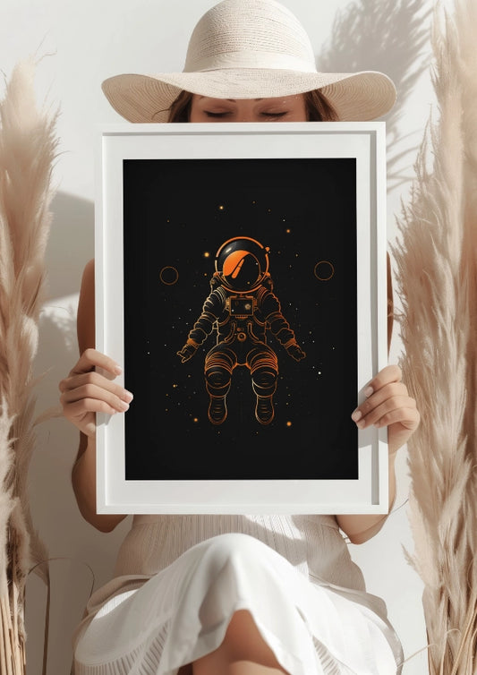 Kosmiczny Zen Astronauty Plakat