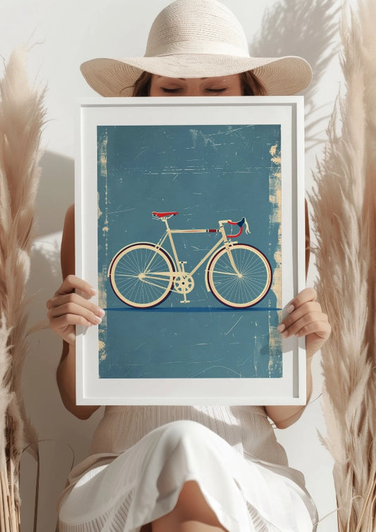 Retro Rower w Starym Stylu Plakat