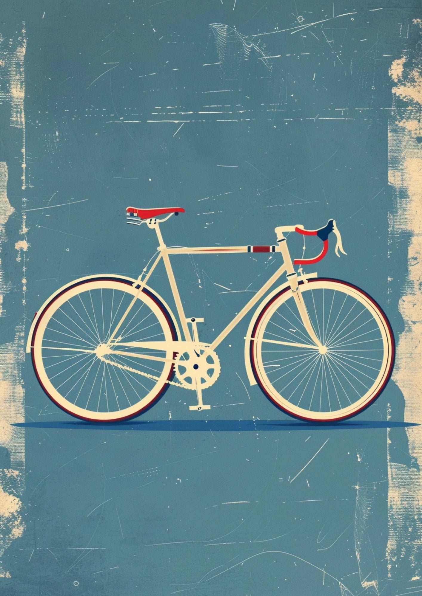 Retro Rower w Starym Stylu Plakat