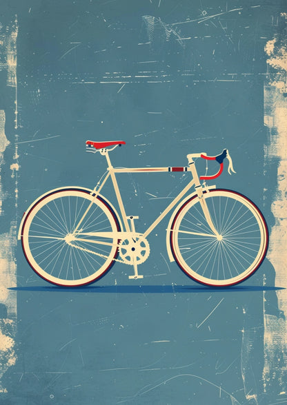 Retro Rower w Starym Stylu Plakat