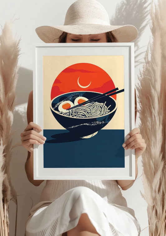 Orientalny Zachód Słońca Plakat