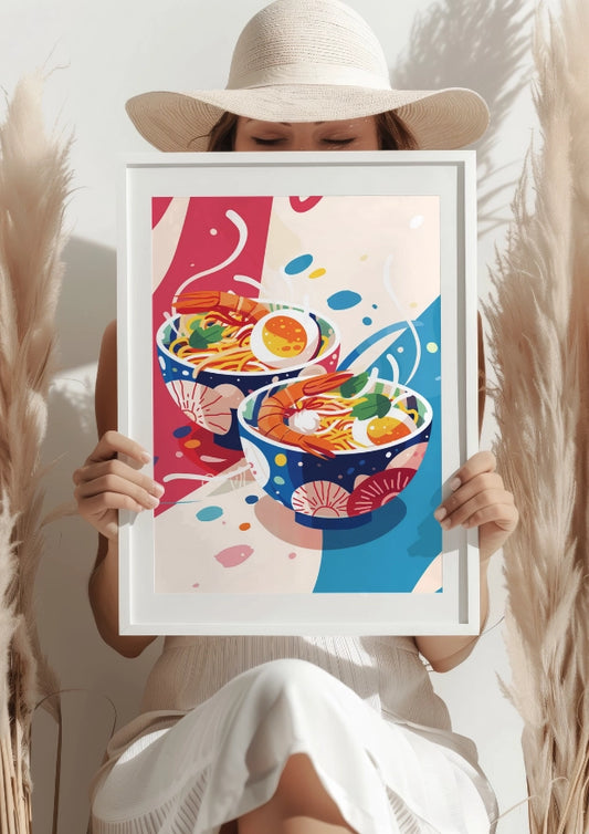 Orientalna Uczta Ramen Plakat