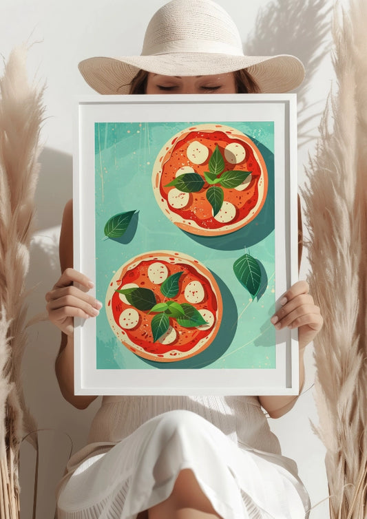 Włoska Klasyczna Pizza Plakat