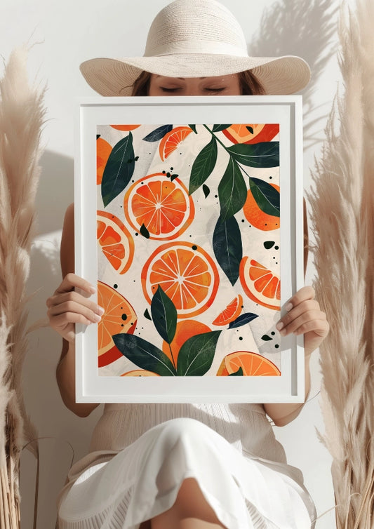Soczyste Pomarańcze Lato Plakat