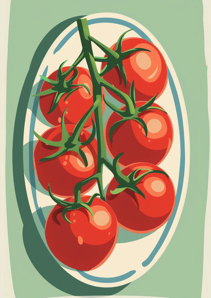 Letnie Soczyste Pomidory Plakat