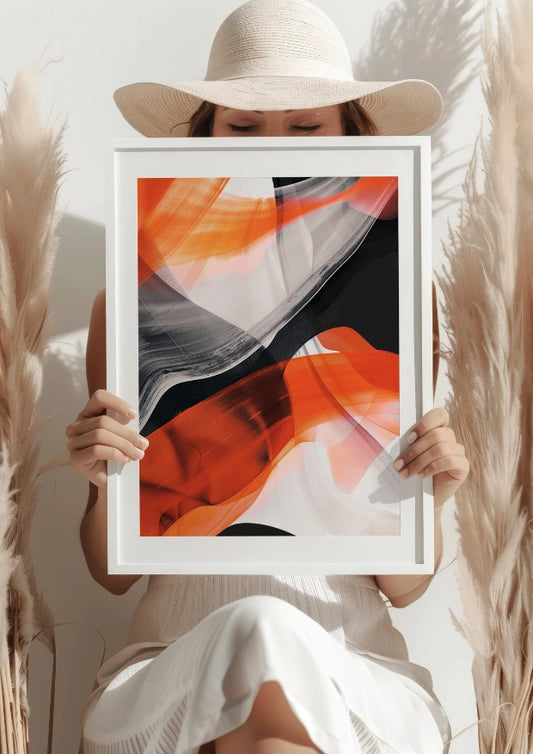 Abstrakcyjna Symfonia Barw Plakat