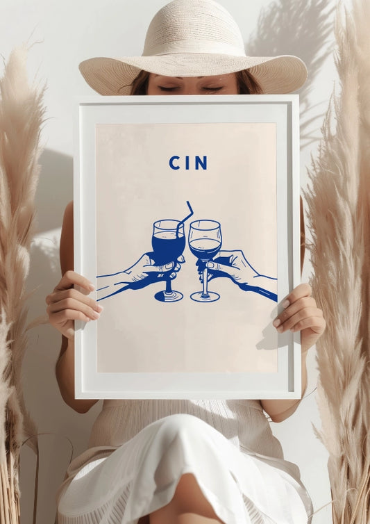 Stylowy Toast Przyjaciół Plakat