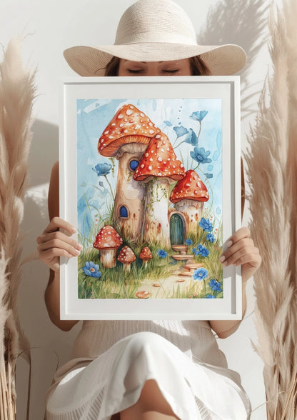 Zaczarowany Świat Grzybowy Plakat