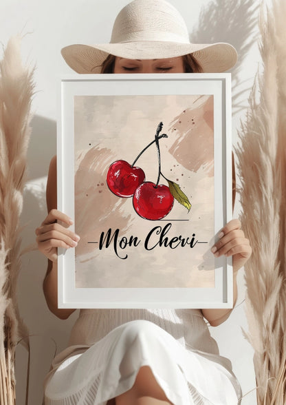 Soczyste Czerwone Wiśnie Plakat