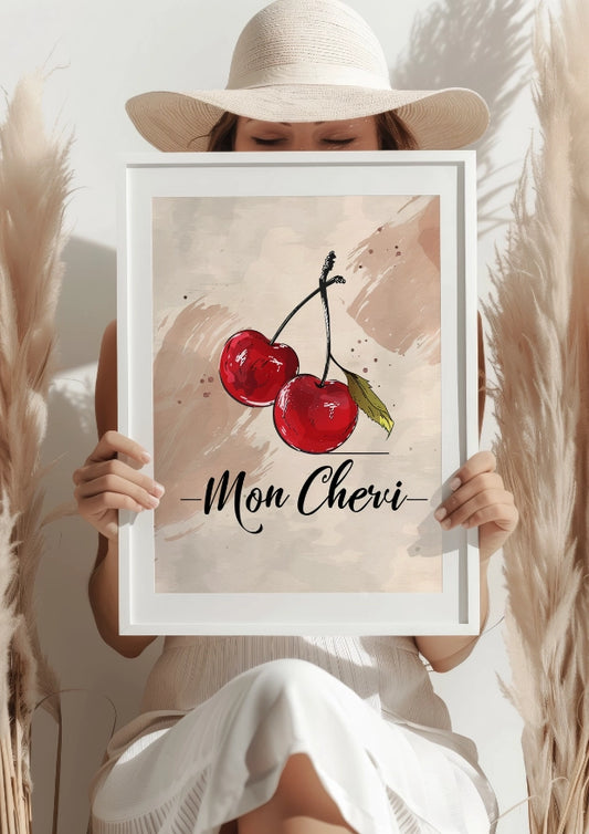 Soczyste Czerwone Wiśnie Plakat