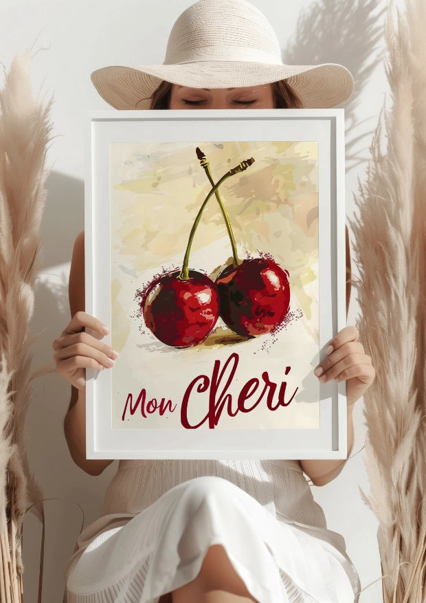 Soczyste Wiśnie Mon Cheri Plakat