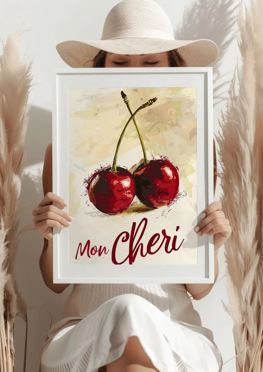 Soczyste Wiśnie Mon Cheri Plakat