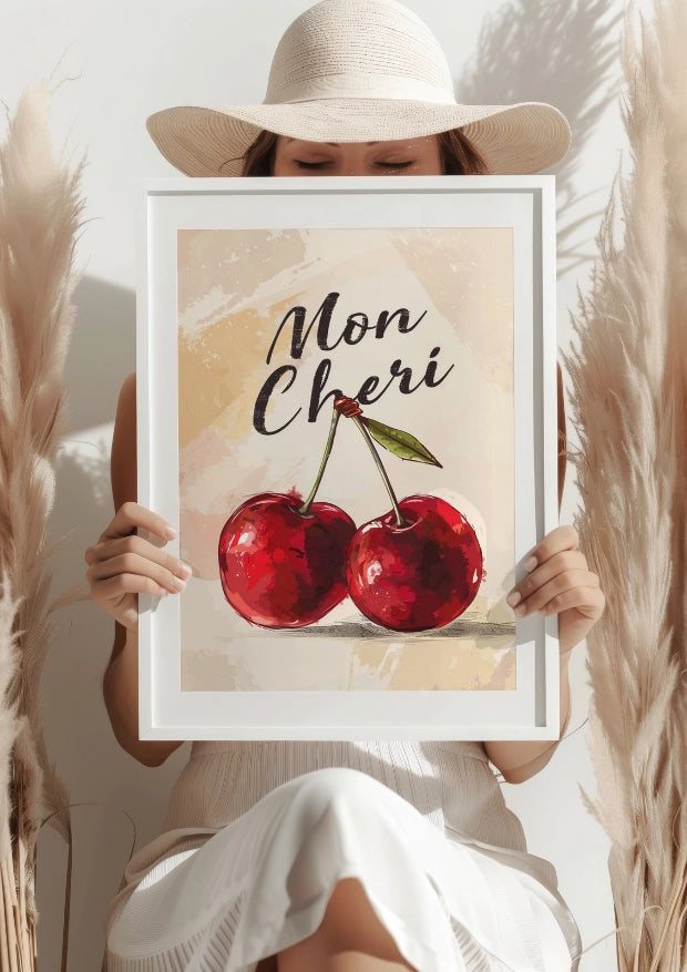 Czerwone Wiśnie Mon Cheri Plakat