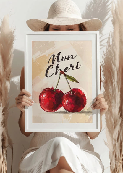 Czerwone Wiśnie Mon Cheri Plakat