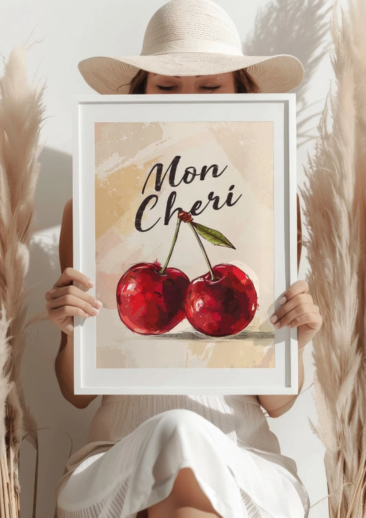 Czerwone Wiśnie Mon Cheri Plakat
