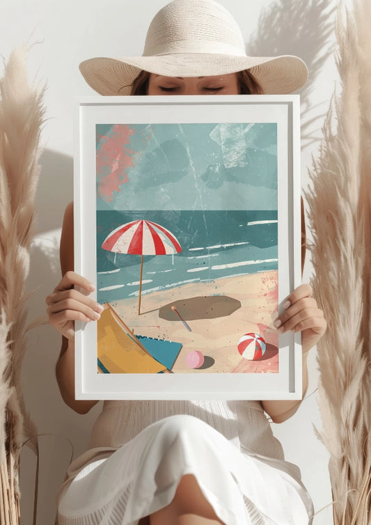 Relaks Na Letniej Plaży Plakat