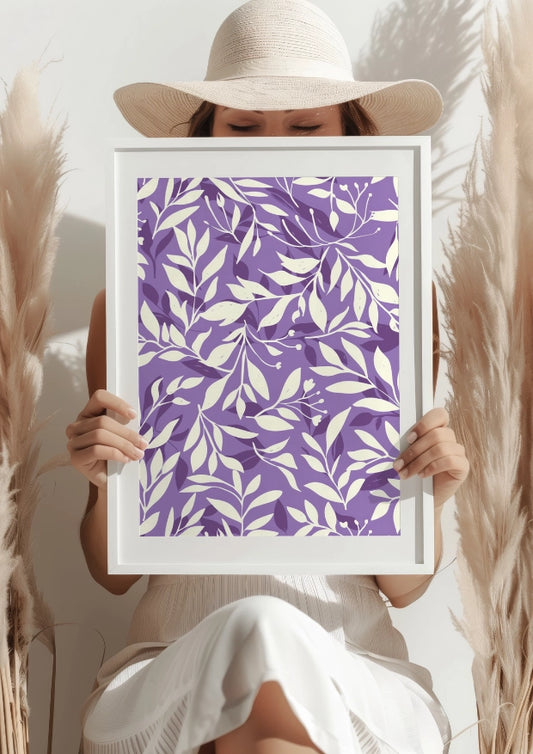 Purpurowe Liście Natury Plakat