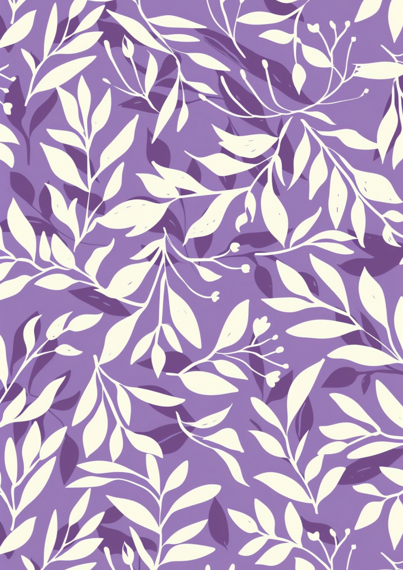 Purpurowe Liście Natury Plakat