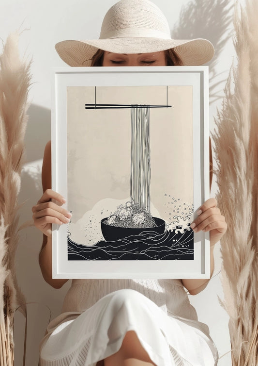 Noodle Artystyczny Wodospad Plakat