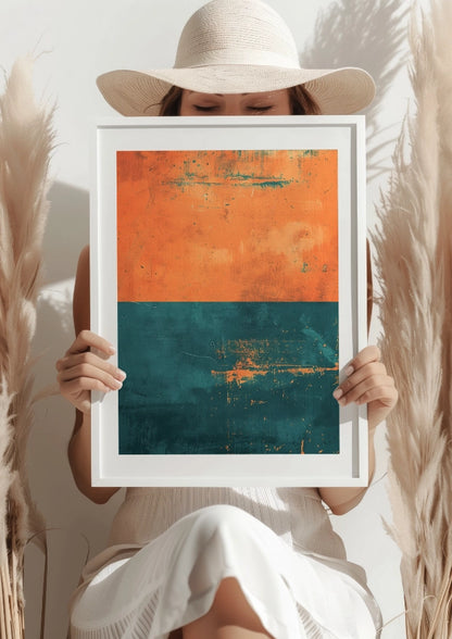 Abstrakcyjna Harmonia Barw Plakat