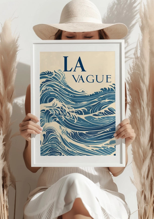 Fale Oceanu Artystyczny Plakat