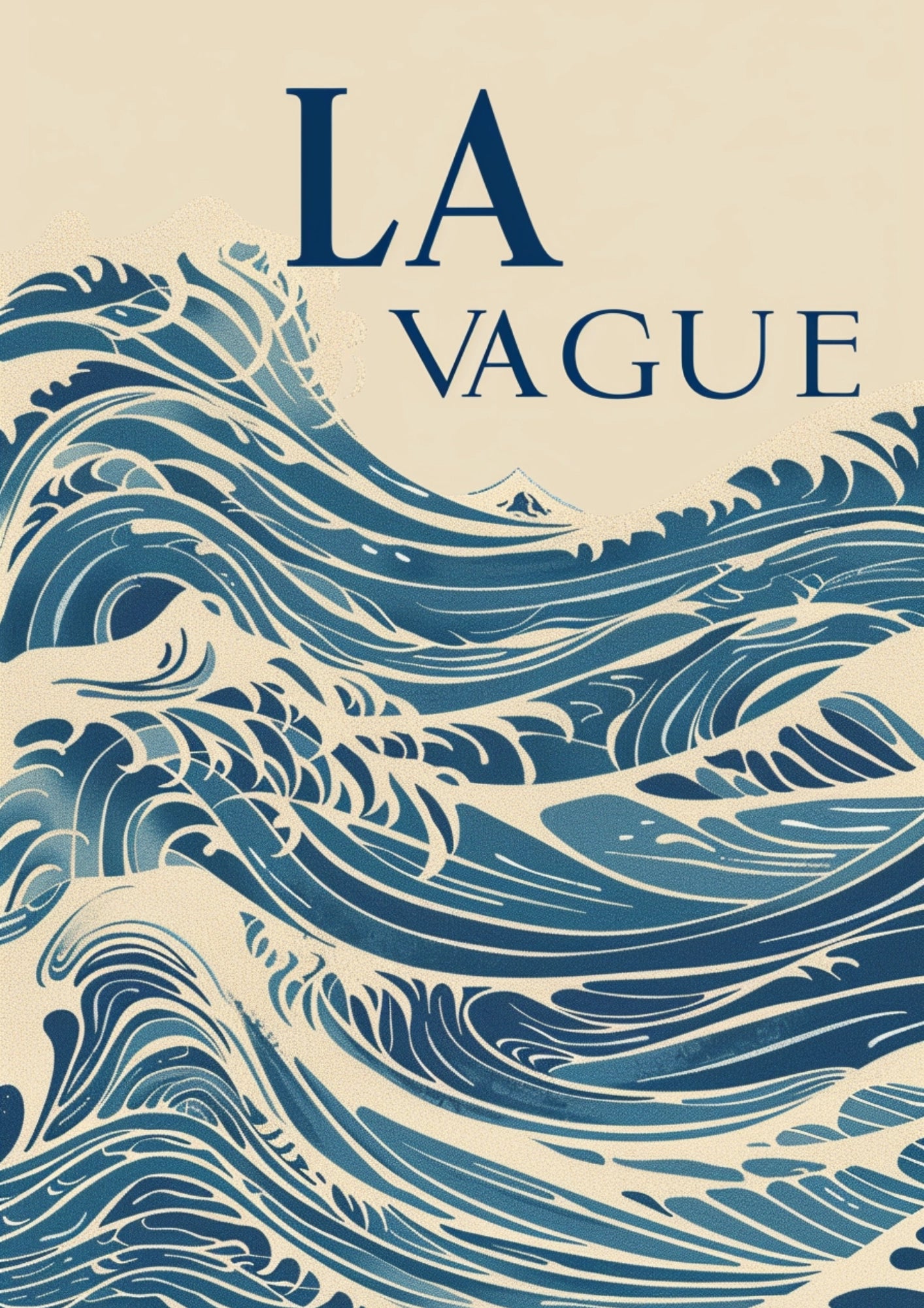 Fale Oceanu Artystyczny Plakat