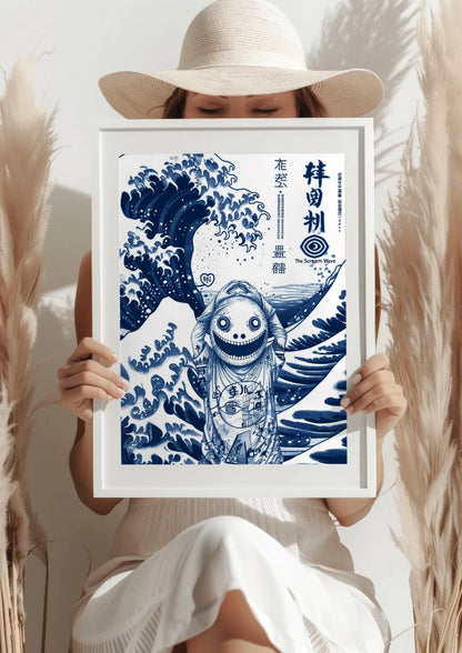 Fala i Krzyk Anime Plakat