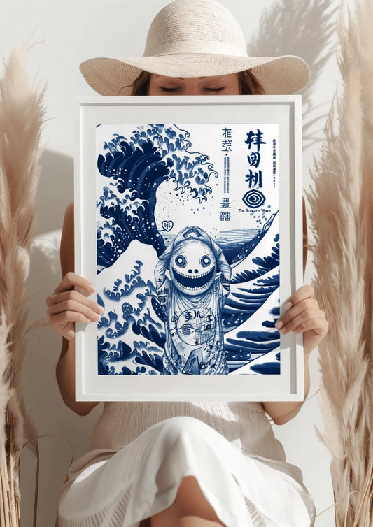 Fala i Krzyk Anime Plakat