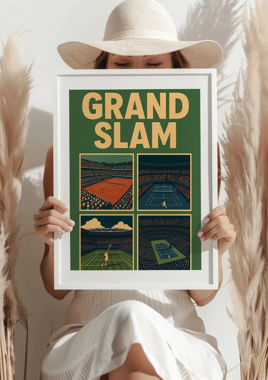 Cztery Korty Wielkiego Szlema Plakat