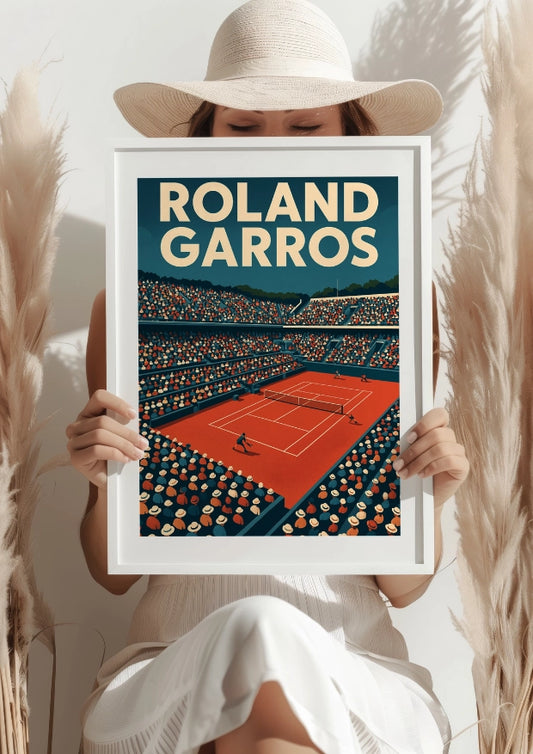 Słoneczne Starcie na Roland Garros Plakat