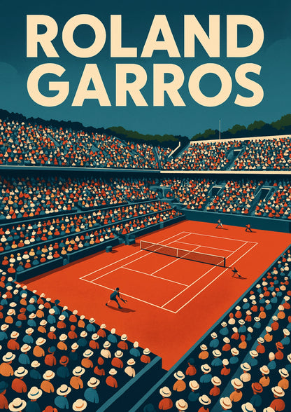 Słoneczne Starcie na Roland Garros Plakat