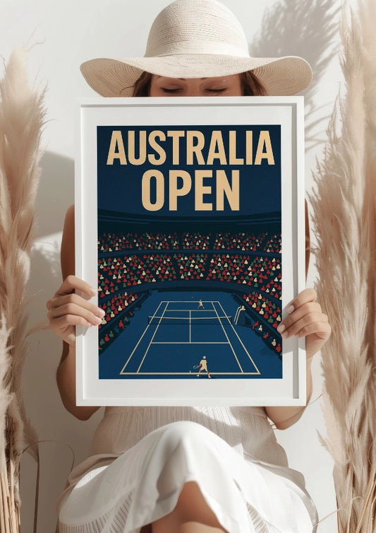 Nocna Walka na Błękicie Australia Open Plakat