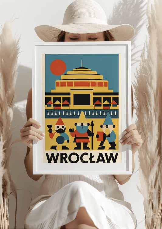 Wrocław Hala Stulecia i Krasnoludkowa Ekipa Plakat
