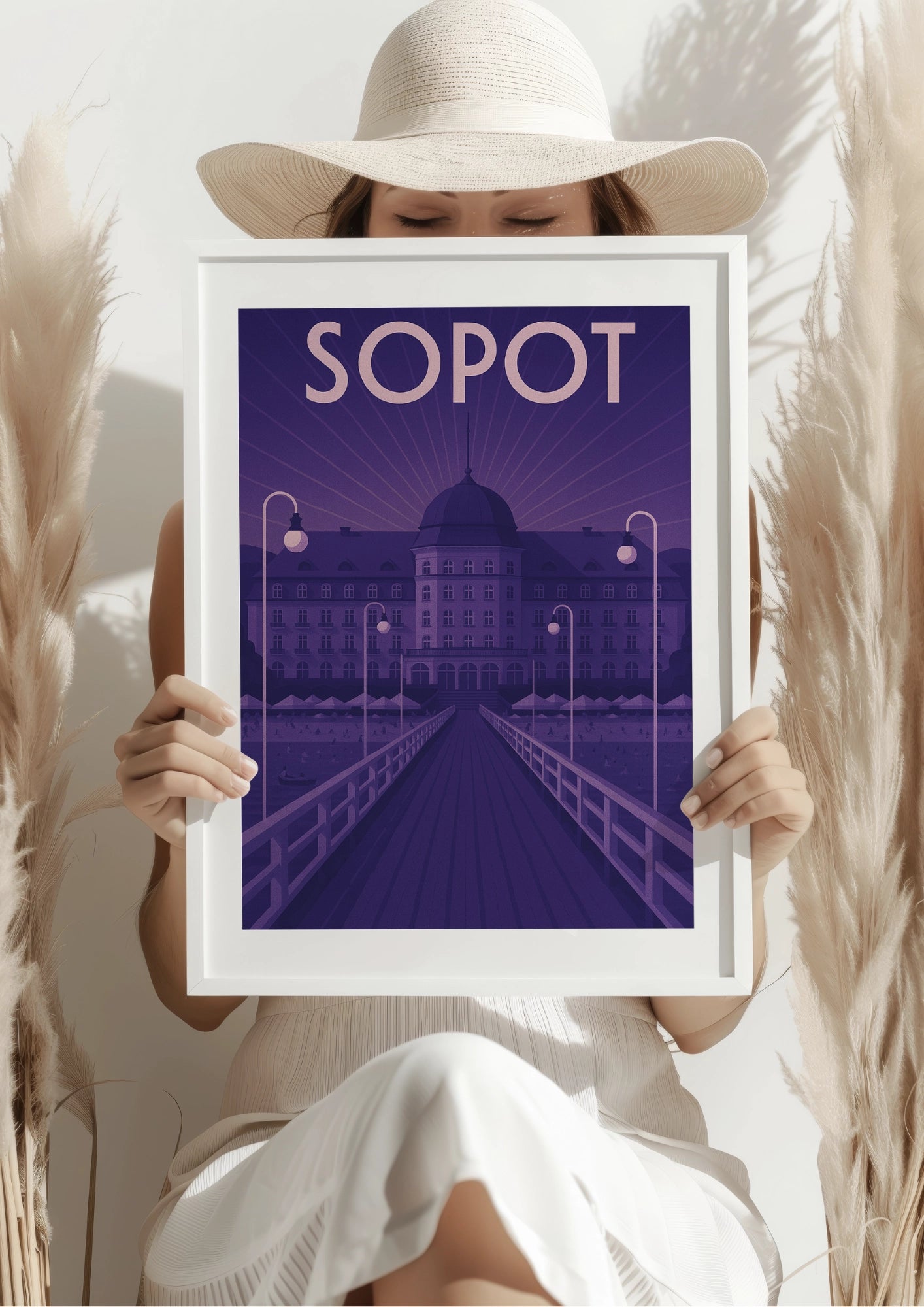 Sopot Grand Hotel i Nadmorska Elegancja Plakat