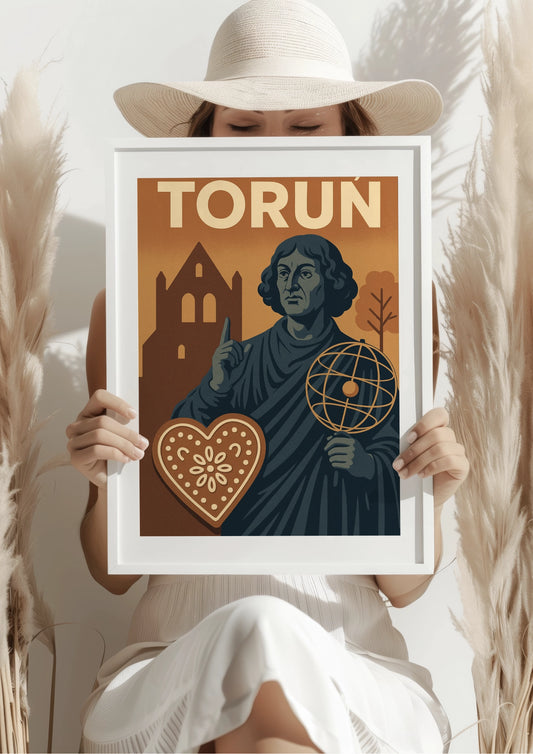Toruń Kopernik, Piernik i Gotycki Urok Plakat