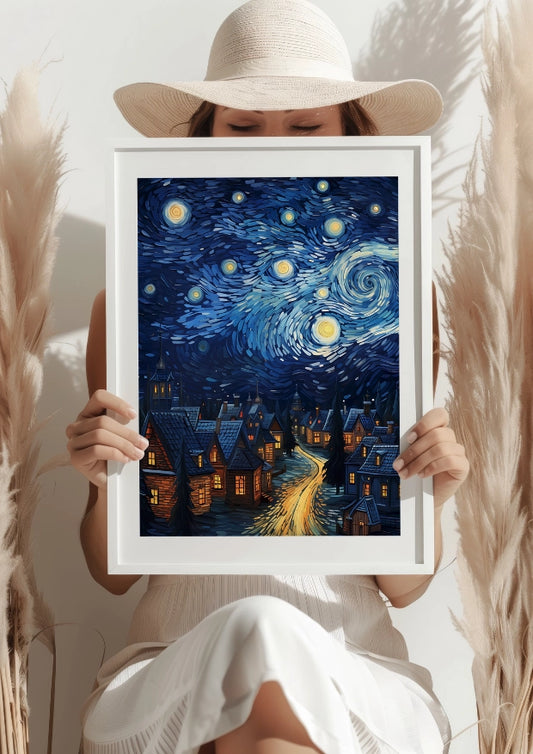 Gwiaździste Nocne Niebo Plakat