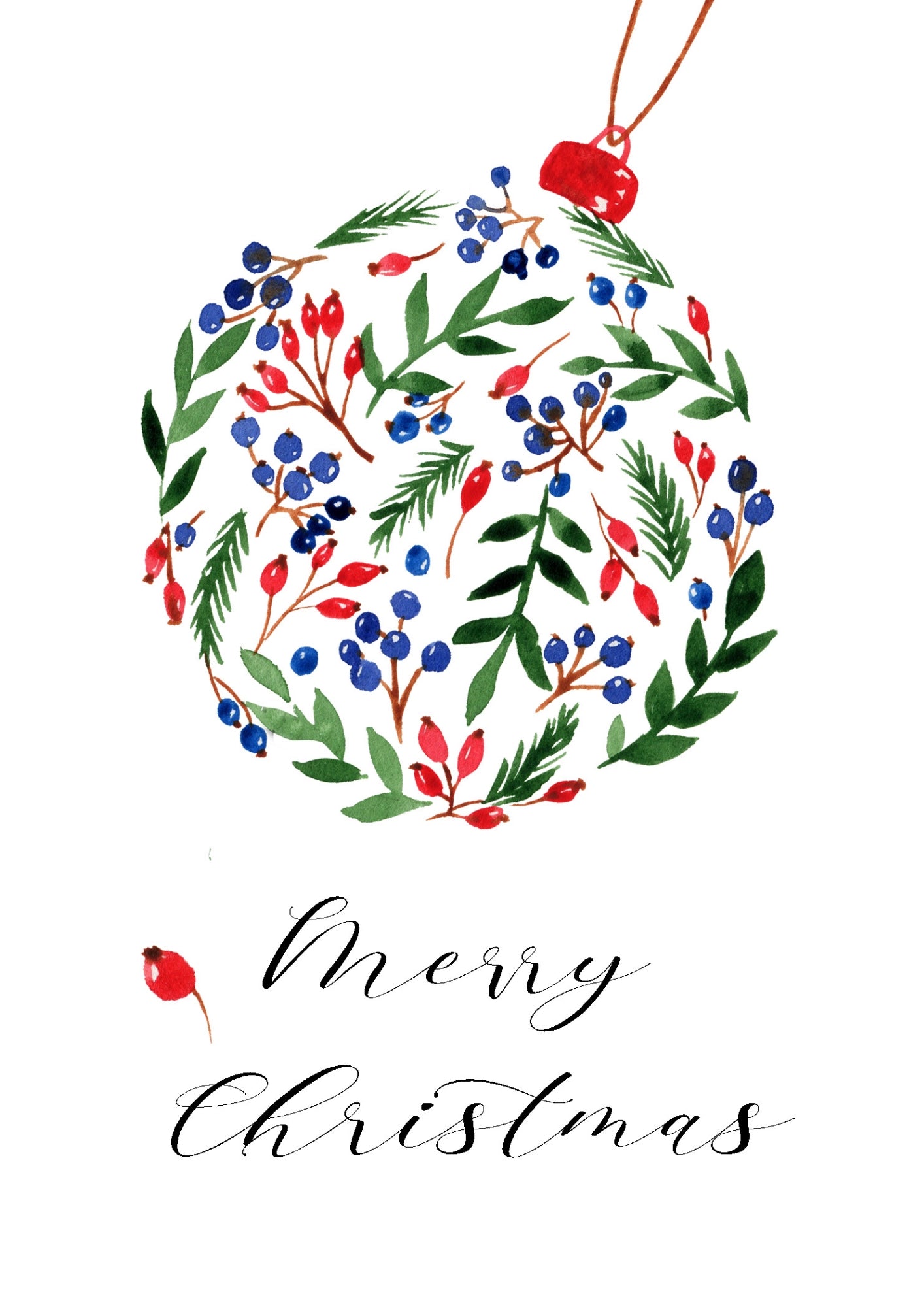 Świąteczna Kula Zimowa Dekoracja Plakat