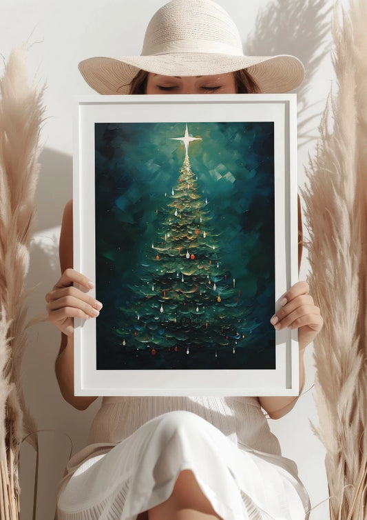 Magiczna Gwiazda Świąteczny Plakat